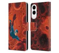 Head Case Designs Officially Licensed Justice League DC Comics The Atom Other Members Comic Art Leather Wallet Case Compatible With Samsung Galaxy S25 Edge
