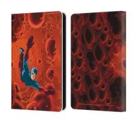 Head Case Designs Officially Licensed Justice League DC Comics The Atom Other Members Comic Art Leather Wallet Case Compatible With Amazon Kindle 11th Gen (2024)