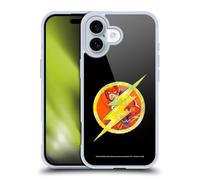 Head Case Designs Officially Licensed Justice League DC Comics The Flash Dark Electric Pop Icons Gel Case [Military Grade Protection] Compatible with Apple iPhone 16 and Compatible with MagSafe