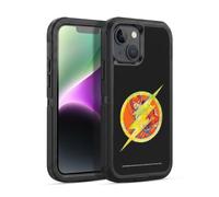 Head Case Designs Officially Licensed Justice League DC Comics The Flash Dark Electric Pop Icons Ultra-Armoured Shockproof Case [Military Grade Protection] Compatible With Apple iPhone 14
