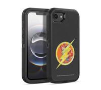 Head Case Designs Officially Licensed Justice League DC Comics The Flash Dark Electric Pop Icons Ultra-Armoured Shockproof Case [Military Grade] Compatible With Apple iPhone 16e / iPhone 17e