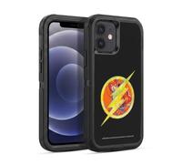 Head Case Designs Officially Licensed Justice League DC Comics The Flash Dark Electric Pop Icons Ultra-Armoured Shockproof Case [Military Grade] Compatible With Apple iPhone 12 / iPhone 12 Pro