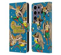 Head Case Designs Officially Licensed Justice League DC Comics The Winged Wonders Hawkman Comic Art Leather Wallet Case Compatible with Samsung Galaxy S25 Ultra