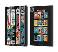 Head Case Designs Officially Licensed Justice League DC Comics Trinity 90th Anniversary Leather Wallet Case Compatible With Apple iPad Pro 12.9 2020/2021/2022