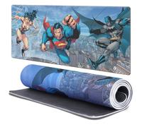 Head Case Designs Officially Licensed Justice League DC Comics Trinity Comic Book Covers 37.4 x 15.75 x 0.16 inches (900 x 400 mm) - XL Gaming Office Desk PC Keyboard Mouse Mat Pad