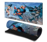 Head Case Designs Officially Licensed Justice League DC Comics Trinity Comic Book Covers Gaming Office Desk PC Keyboard Mouse Mat Pad 23.62 x 11.81 x 0.12 inches (600 x 300 mm) - L
