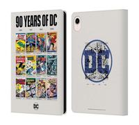 Head Case Designs Officially Licensed Justice League DC Comics Trinity Through Ages 90th Anniversary Leather Wallet Case Compatible With Apple iPad mini (2021/2024)