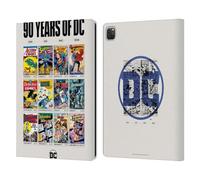 Head Case Designs Officially Licensed Justice League DC Comics Trinity Through Ages 90th Anniversary Leather Wallet Case Compatible With Apple iPad Pro 12.9 2020/2021/2022