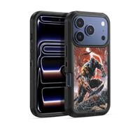 Head Case Designs Officially Licensed Justice League DC Comics Vol. 1 Gods Of War Deathstroke Comic Art Ultra-Armoured Shockproof Case [Military Grade Protection] Compatible With Apple iPhone 17 Pro