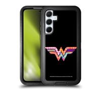 Head Case Designs Officially Licensed Justice League DC Comics Wonder Woman Dark Electric Pop Icons Ultra-Armoured Shockproof Case [Military Grade Protection] Compatible With Samsung Galaxy A55 5G