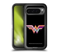 Head Case Designs Officially Licensed Justice League DC Comics Wonder Woman Dark Electric Pop Icons Ultra-Armoured Shockproof Case [Military Grade Protection] Compatible With Google Pixel 9 Pro XL
