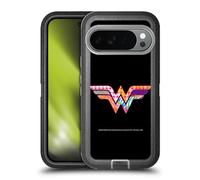 Head Case Designs Officially Licensed Justice League DC Comics Wonder Woman Dark Electric Pop Icons Ultra-Armoured Shockproof Case [Military Grade Protection] Compatible With Google Pixel 10