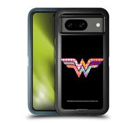 Head Case Designs Officially Licensed Justice League DC Comics Wonder Woman Dark Electric Pop Icons Ultra-Armoured Shockproof Case [Military Grade Protection] Compatible With Google Pixel 8