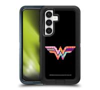 Head Case Designs Officially Licensed Justice League DC Comics Wonder Woman Dark Electric Pop Icons Ultra-Armoured Shockproof Case [Military Grade Protection] Compatible With Samsung Galaxy S24 5G