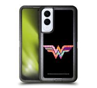 Head Case Designs Officially Licensed Justice League DC Comics Wonder Woman Dark Electric Pop Icons Ultra-Armoured Shockproof Case [Military Grade Protection] Compatible With Samsung Galaxy S25 Edge