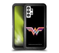 Head Case Designs Officially Licensed Justice League DC Comics Wonder Woman Dark Electric Pop Icons Ultra-Armoured Shockproof Case [Military Grade Protection] Compatible With Samsung Galaxy A13 (2022)