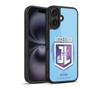 Head Case Designs Officially Licensed Justice League Movie JL Badge 2 Logos Gel Armour Case [Military Grade Protection] Compatible With Apple iPhone 16