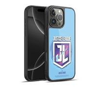 Head Case Designs Officially Licensed Justice League Movie JL Badge 2 Logos Gel Armour Case [Military Grade Protection] Compatible With Apple iPhone 16 Pro Max