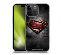 Head Case Designs Officially Licensed Justice League Movie Man Of Steel Superman Logo Art Hard Back Case Compatible With Apple iPhone 15 Pro Max
