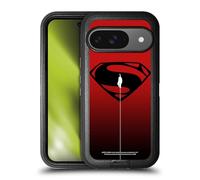 Head Case Designs Officially Licensed Justice League Movie Red And Black Flight Superman Logo Art Ultra-Armoured Shockproof Case [Military Grade] Compatible With Google Pixel 9 / Pixel 9 Pro