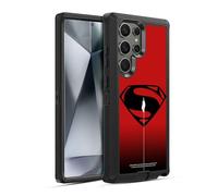 Head Case Designs Officially Licensed Justice League Movie Red And Black Flight Superman Logo Art Ultra-Armoured Shockproof Case [Military Grade Protection] Compatible With Samsung Galaxy S24 Ultra 5G