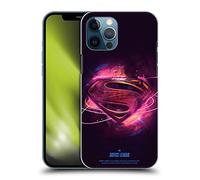 Head Case Designs Officially Licensed Justice League Movie Superman 2 Logos Hard Back Case Compatible With Apple iPhone 12 Pro Max