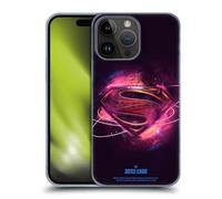 Head Case Designs Officially Licensed Justice League Movie Superman 2 Logos Hard Back Case Compatible With Apple iPhone 15 Pro Max