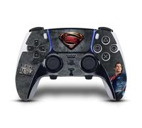 Head Case Designs Officially Licensed Justice League Movie Superman Logo And Character Art Vinyl Sticker Gaming Skin Decal Cover Compatible With Sony PlayStation 5 PS5 DualSense Edge Controller
