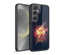Head Case Designs Officially Licensed Justice League Movie The Flash 2 Logos Gel Armour Case [Military Grade Protection] Compatible With Samsung Galaxy S24 5G
