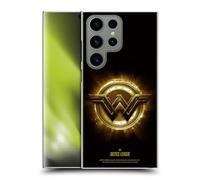 Head Case Designs Officially Licensed Justice League Movie Wonder Woman 2 Logos Hard Back Case Compatible With Samsung Galaxy S24 Ultra 5G