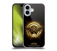 Head Case Designs Officially Licensed Justice League Movie Wonder Woman 2 Logos Hard Back Case Compatible With Apple iPhone 16