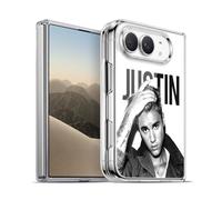 Head Case Designs Officially Licensed Justin Bieber Calendar Black And White Purpose Gel Case [Military Grade Protection] Compatible with Apple iPhone Duo and Compatible with MagSafe