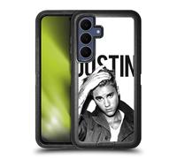 Head Case Designs Officially Licensed Justin Bieber Calendar Black And White Purpose Ultra-Armoured Shockproof Case [Military Grade Protection] Compatible With Samsung Galaxy S25 FE