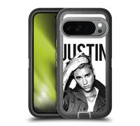 Head Case Designs Officially Licensed Justin Bieber Calendar Black And White Purpose Ultra-Armoured Shockproof Case [Military Grade Protection] Compatible With Google Pixel 10