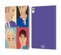 Head Case Designs Officially Licensed Justin Bieber Four Pictures Justmojis Leather Wallet Case Compatible With Apple iPad Air 13 2024/2025