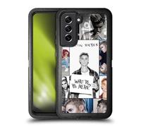 Head Case Designs Officially Licensed Justin Bieber Grid Poster Purpose Ultra-Armoured Shockproof Case [Military Grade Protection] Compatible With Samsung Galaxy S21 FE 5G