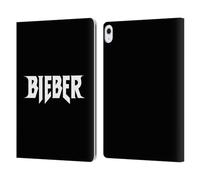 Head Case Designs Officially Licensed Justin Bieber Logo Name Tour Merchandise Leather Wallet Case Compatible With Apple iPad Air 13 2024/2025