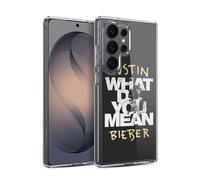 Head Case Designs Officially Licensed Justin Bieber What Do You Mean Typography Purpose B&w Gel Case [Military Grade Protection] Compatible with Samsung Galaxy S26 Ultra and Compatible with MagSafe