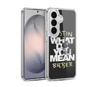 Head Case Designs Officially Licensed Justin Bieber What Do You Mean Typography Purpose B&w Gel Case [Military Grade Protection] Compatible with Samsung Galaxy S26 Plus and Compatible with MagSafe