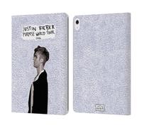 Head Case Designs Officially Licensed Justin Bieber World Tour 2016 Purpose Leather Wallet Case Compatible With Apple iPad Air 13 2024/2025