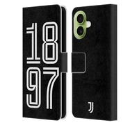 Head Case Designs Officially Licensed Juventus Football Club 1897 Portrait History Leather Wallet Case Compatible With Apple iPhone 17