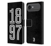 Head Case Designs Officially Licensed Juventus Football Club 1897 Portrait History Leather Wallet Case Compatible With Apple iPhone 17 Air