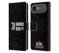 Head Case Designs Officially Licensed Juventus Football Club Bianco Neri Graphic Collection Leather Wallet Case Compatible With Apple iPhone 17 Air