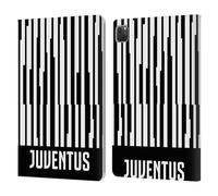 Head Case Designs Officially Licensed Juventus Football Club Distorted Stripes Graphic Collection Leather Wallet Case Compatible With Apple iPad Pro 11 2020/2021 / 2022