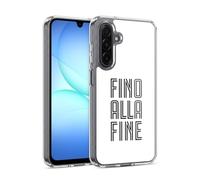 Head Case Designs Officially Licensed Juventus Football Club Fino Alla Fine White Type Gel Case [Military Grade Protection] Compatible With Samsung Galaxy A17 4G / 5G