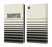 Head Case Designs Officially Licensed Juventus Football Club Gradual Stripes Graphic Collection Leather Wallet Case Compatible With Apple iPad mini (2021/2024)