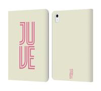 Head Case Designs Officially Licensed Juventus Football Club Juve Inline Graphic Collection Leather Wallet Case Compatible With Apple iPad Air 11 2020/2022/2024/2025