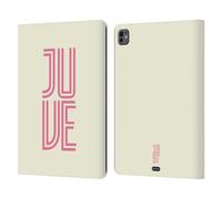 Head Case Designs Officially Licensed Juventus Football Club Juve Inline Graphic Collection Leather Wallet Case Compatible With Apple iPad Pro 13 M4/M5 2024/2025