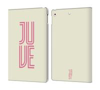 Head Case Designs Officially Licensed Juventus Football Club Juve Inline Graphic Collection Leather Wallet Case Compatible With Apple iPad 10.2 2019/2020/2021