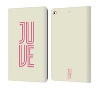 Head Case Designs Officially Licensed Juventus Football Club Juve Inline Graphic Collection Leather Wallet Case Compatible With Apple iPad 9.7 2017 / iPad 9.7 2018